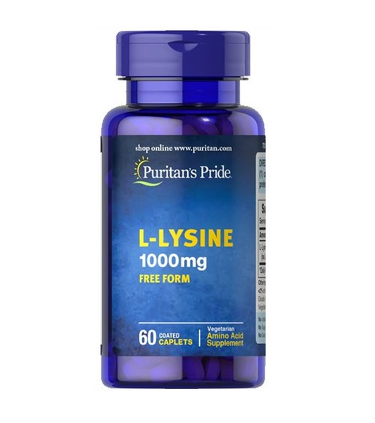 L-Lysine 1000 mg - 60 Coated Caplets