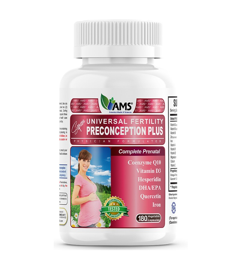 Preconception Plus - Women Fertility - 180 Veg Capsules