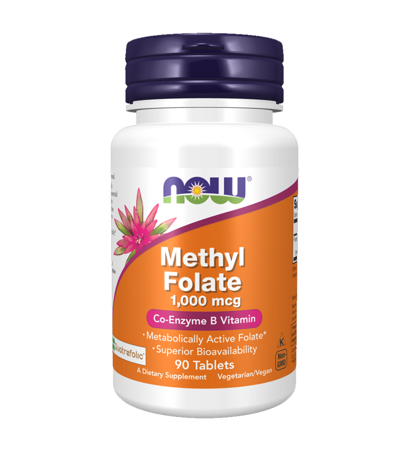 Methyl Folate 1,000 mcg Co-Enzyme B Vitamin - 90 Tablets