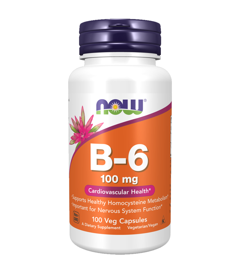 Vitamin B-6 100 mg -100 Veg Capsules