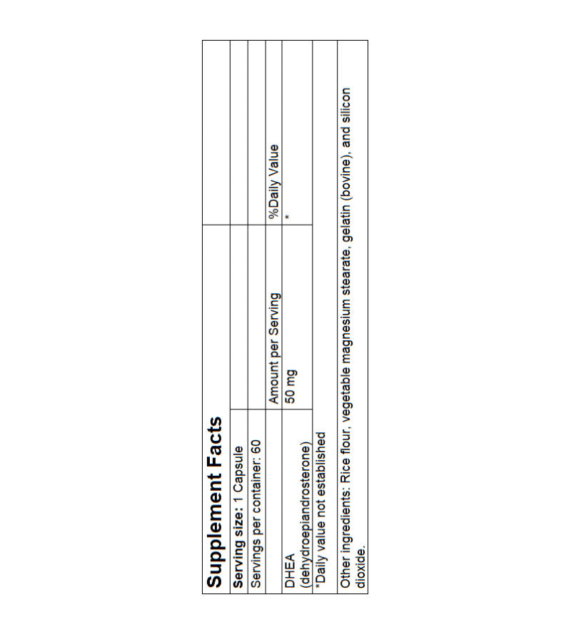 DHEA 50mg - 60 tablet