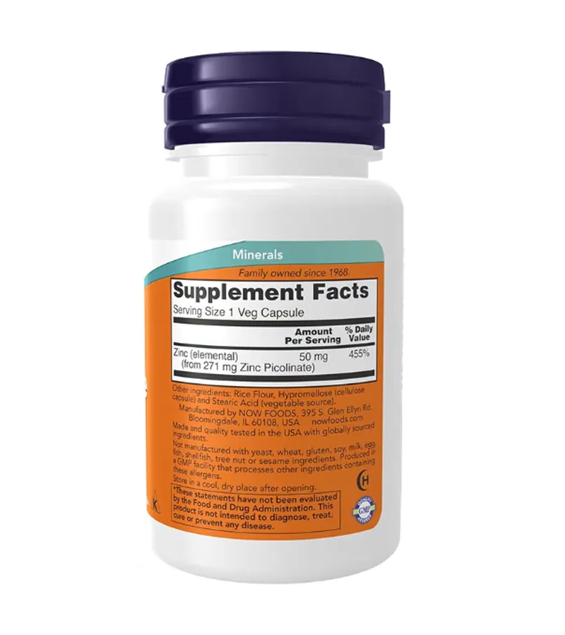 Zinc Picolinate 50mg - 60 Veg Capsules