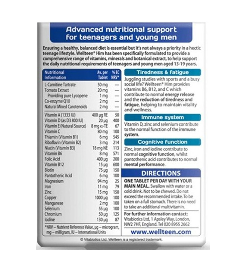 Wellteen Him - 30 Tablets