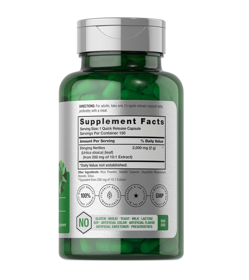 Stinging Nettle Leaf 2000mg - 150 Capsules