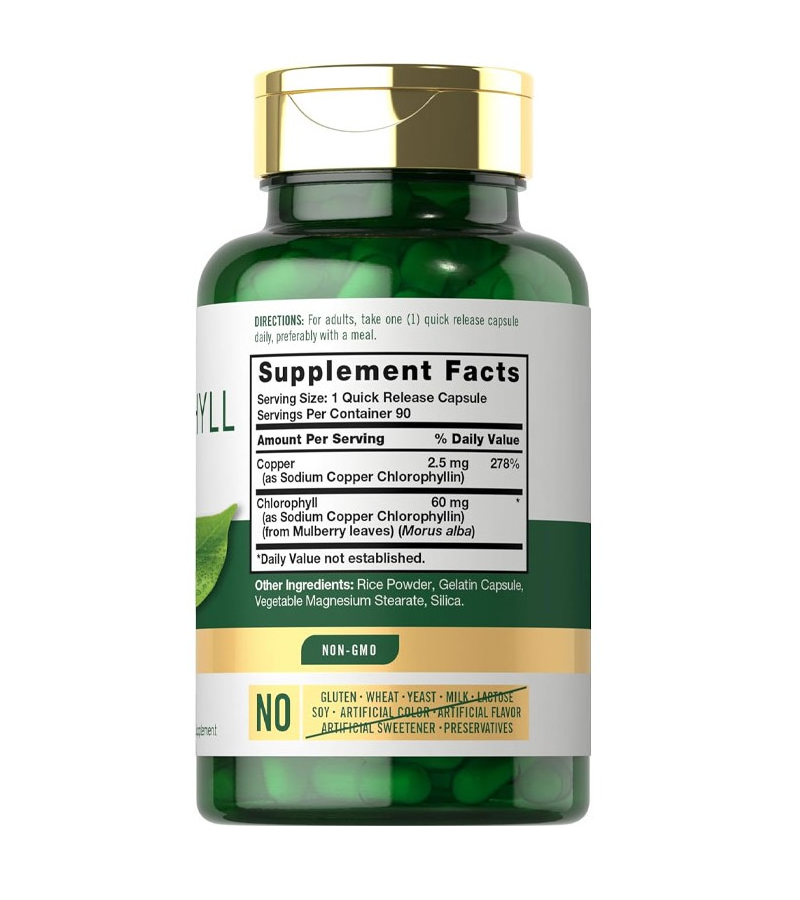Chlorophyll 60mg - 90 Capsules