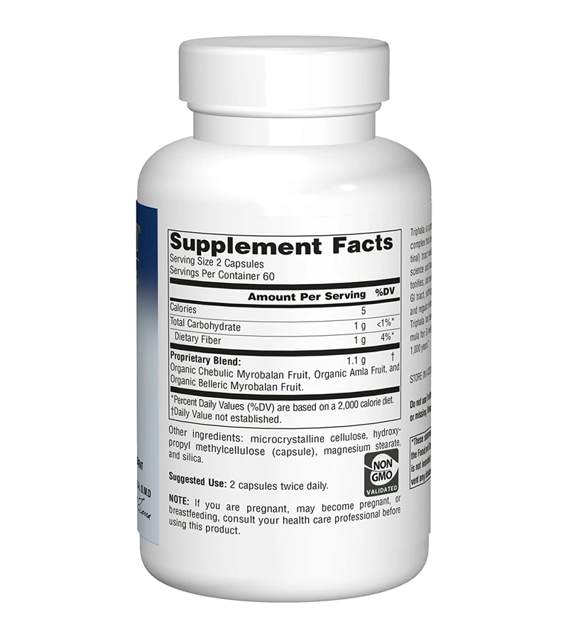 Triphala Gold 550 mg, for GI Tract Wellness - 120 Veg Capsules