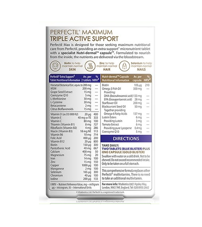 Perfectil Max 84 Tablets/Capsules