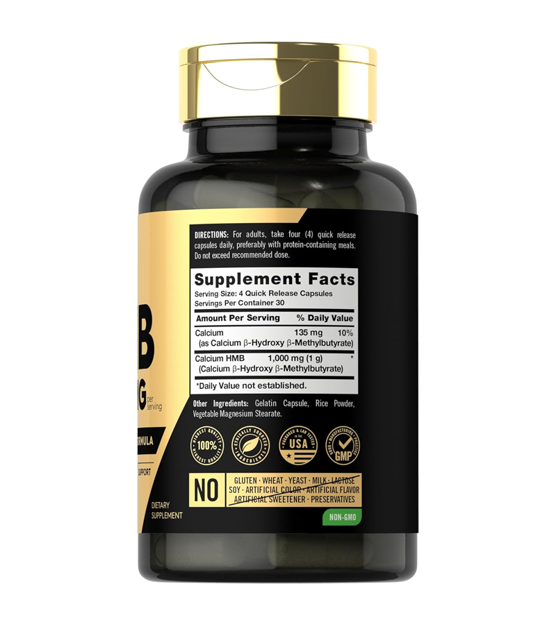 HMB 1000 mg Per Serving - 120 Capsules