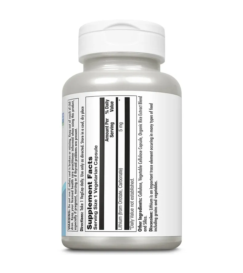 Lithium Orotate 5mg - 180 Capsules