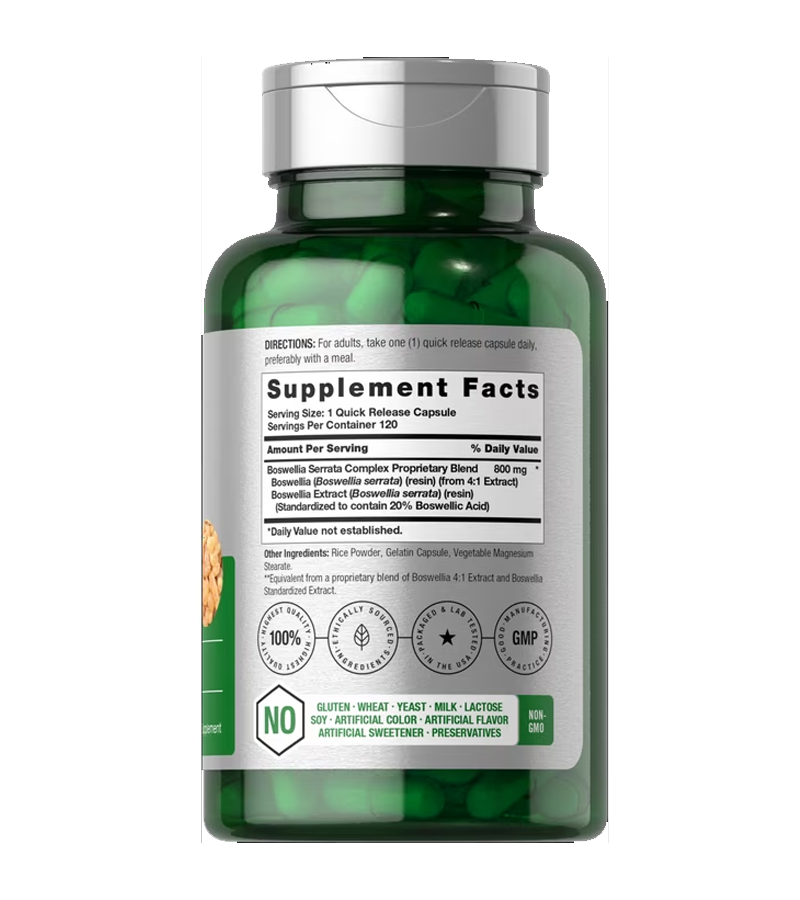 Boswellia Serrata Extract 800mg - 120 Capsules