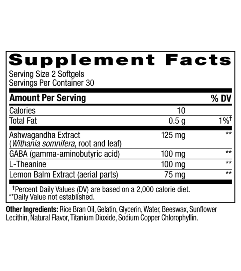 OLLY Ultra Strength Goodbye Stress, Stress Relief Supplement - 60 Softgels
