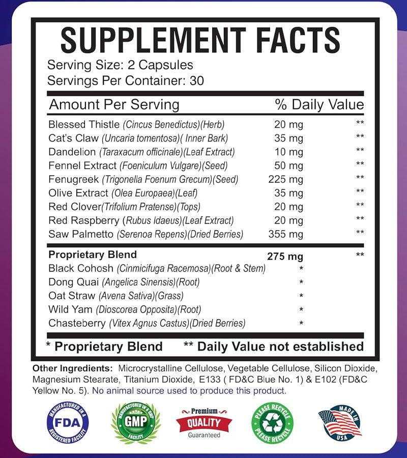 AMS MetrioMed Fertility Support for Women - 60 Capsules