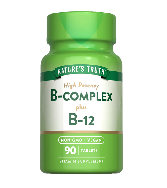 B-Complex Plus B-12 - 90 Tablets