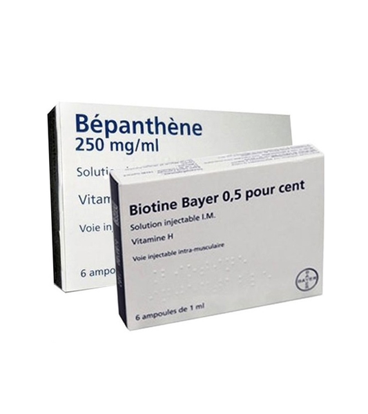 Biotin and bepanthen ampoules