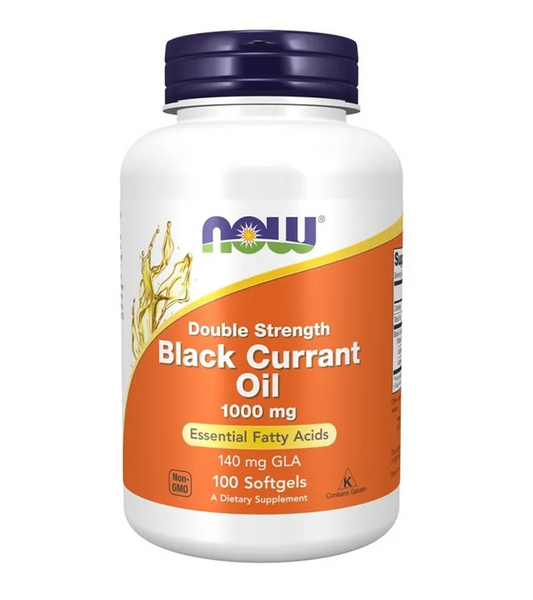 Black Currant Oil, Double Strength 1000 mg Softgels