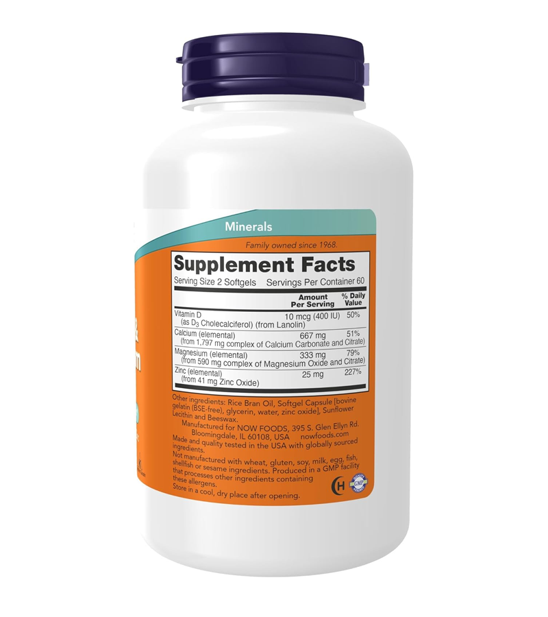 Calcium & Magnesium with D3 - 120 Softgels