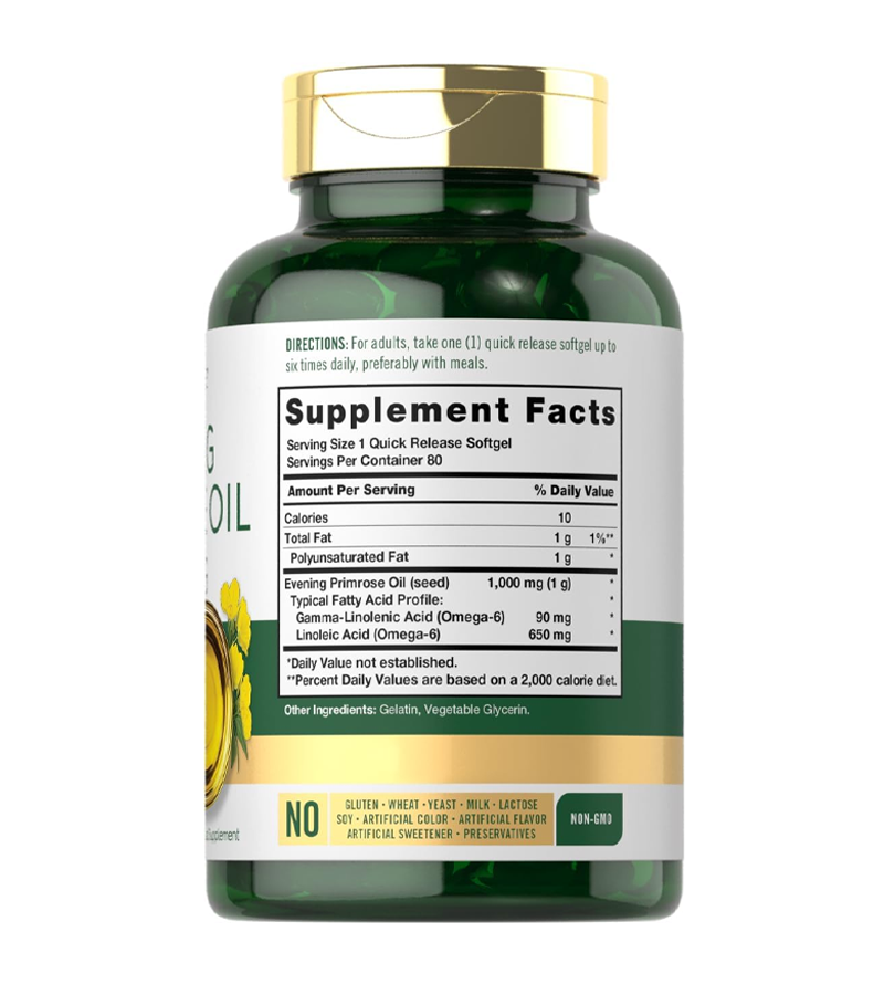 Carlyle Evening Primrose Oil 1000mg - 80 Softgels