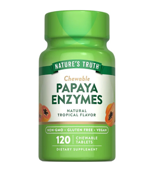 Chewable Papaya Enzymes 120 Chewable Tablets