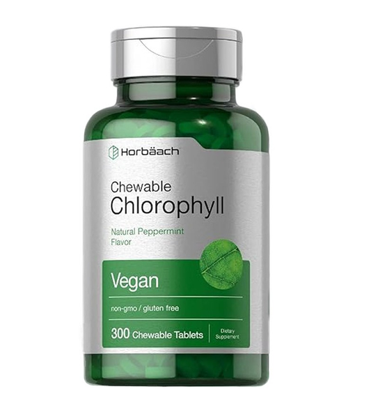 Chewables Chlorophyll - Natural Peppermint Flavor - 300 Chewables Tablets