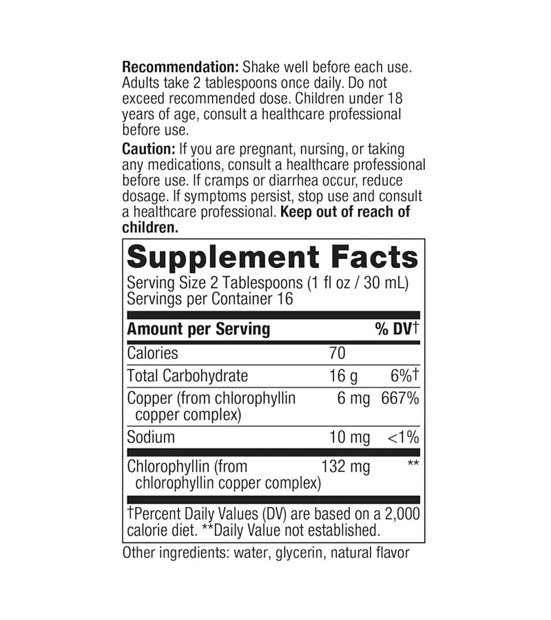 Chlorofresh Liquid Mint Flavored Chlorophyll - 480 ml