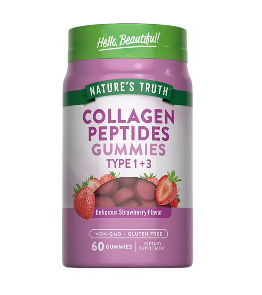 Collagen Peptides Gummies Type 1 and 3 - 60 Count