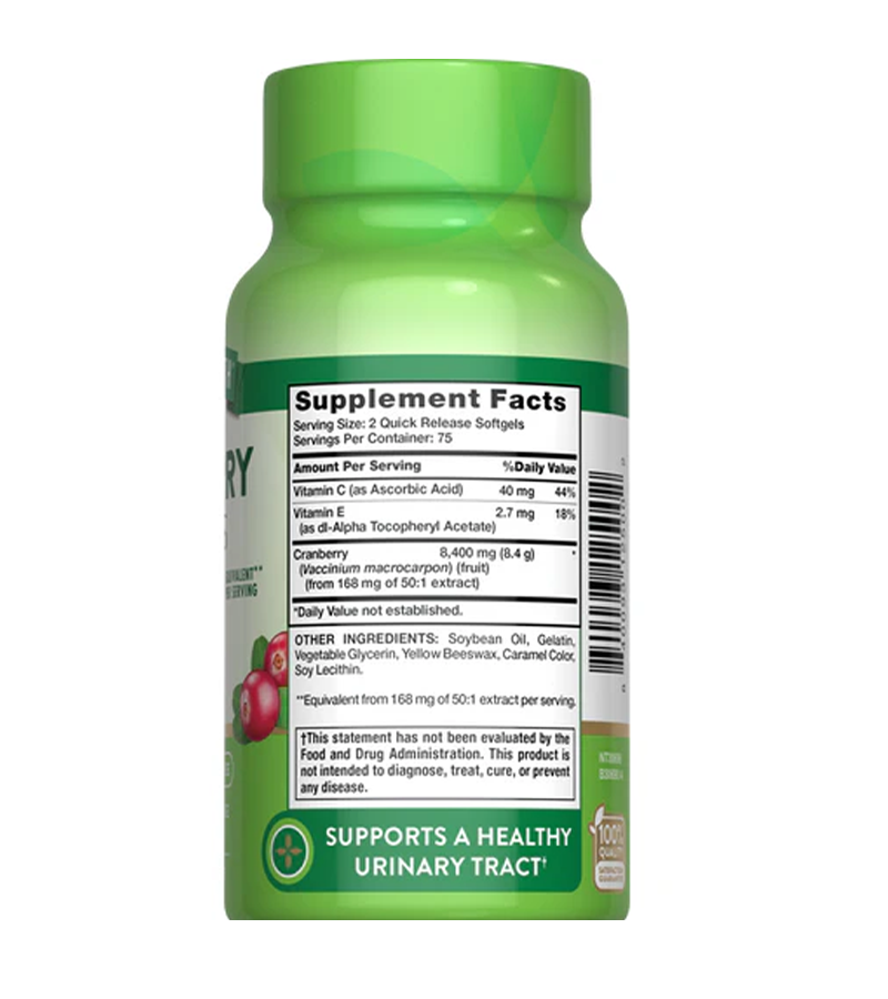 Cranberry 8400mg with Vitamin C - 150 softgels