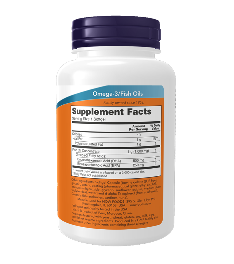 DHA-500 Fish Oil, Double Strength - 90 Softgels