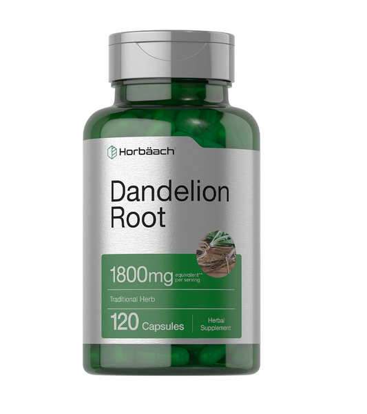 Dandelion Root Supplement 1800mg - 120 Capsules