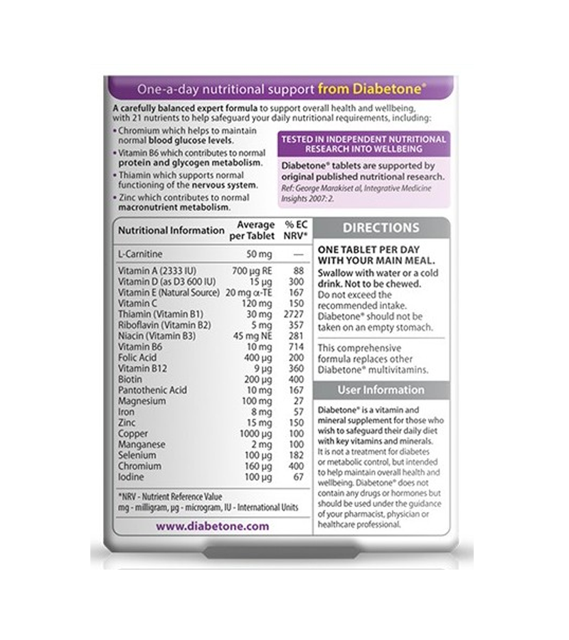 Diabetone Original 30 Tablets