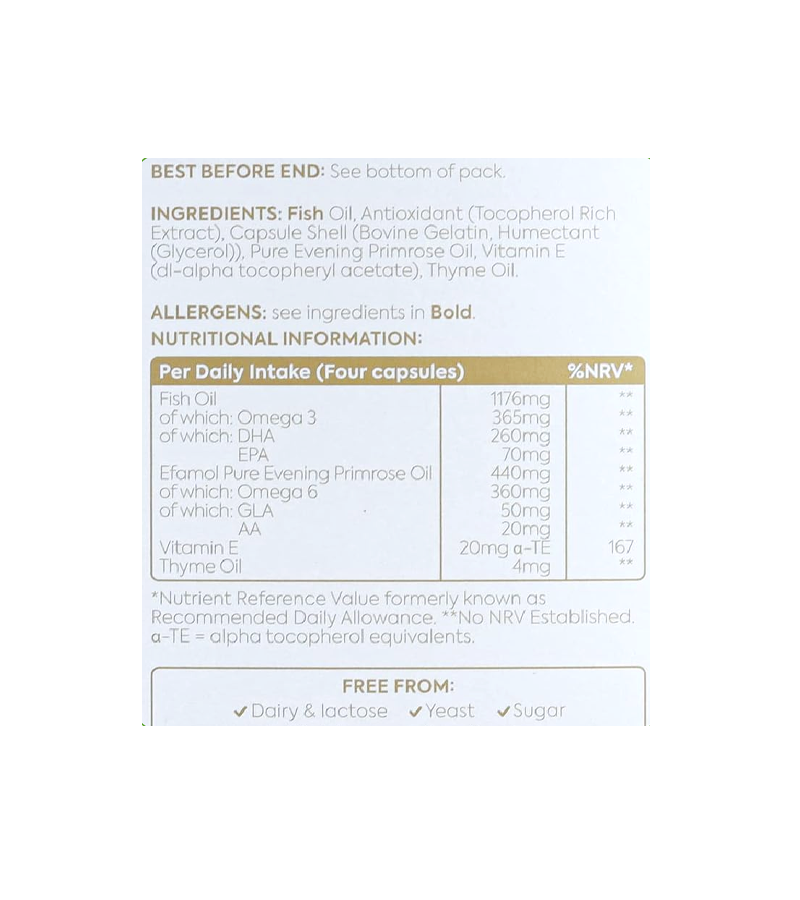 Efamol Efalex Brain Formula - 60 Capsules