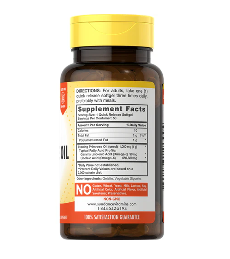 Evening Primrose Oil 1000mg - 50 Softgels