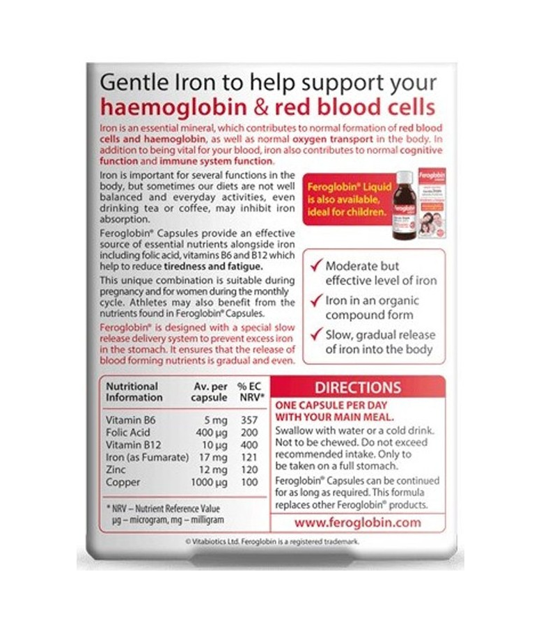Feroglobin / 30 Capsules