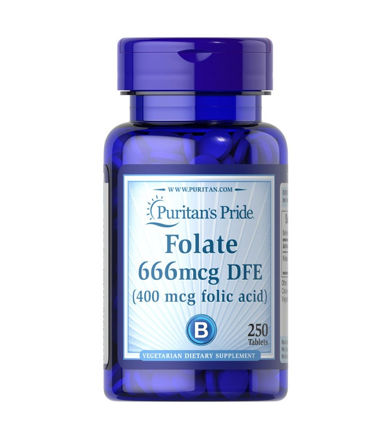 Folic Acid 400 mcg - 250 Tablets