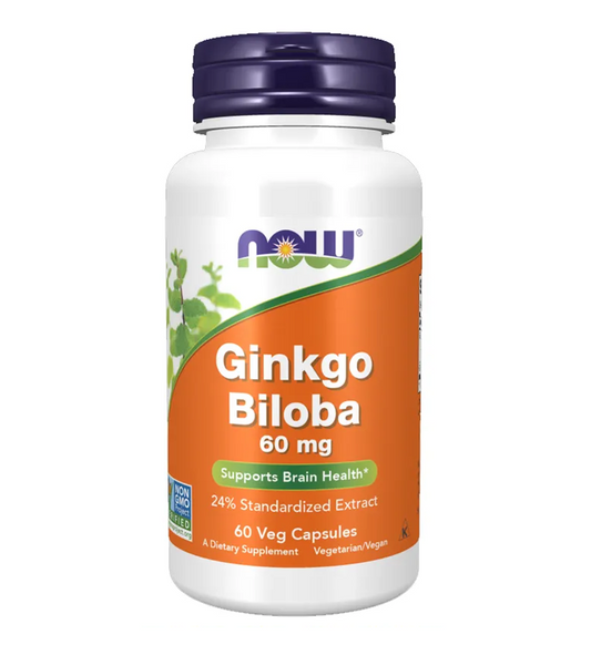 Ginkgo Biloba 60mg - 60 Veg Capsules