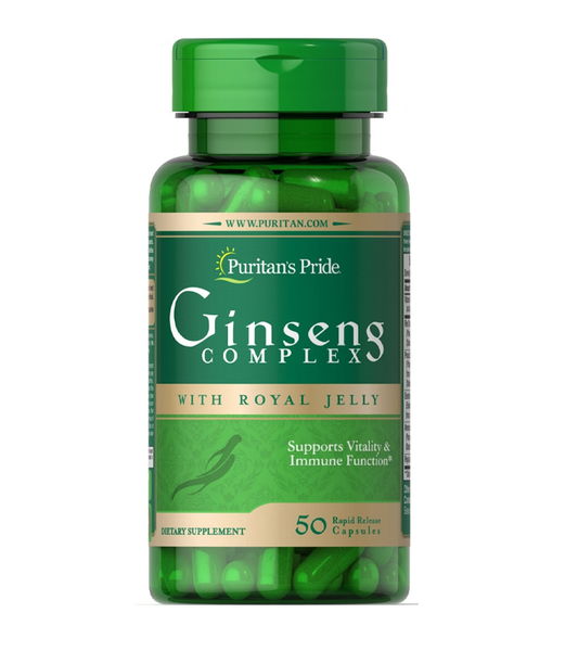 Ginseng Complex 1000 mg with Royal Jelly - 50 Capsules