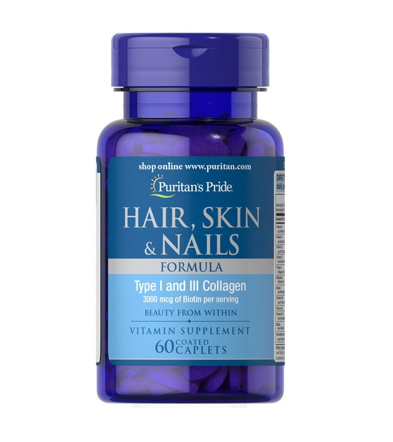 Hair, Skin & Nails Formula 60 Caplets - Best Before 12-2025