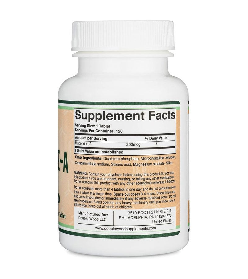 Huperzine A 200mcg -120 Tablets