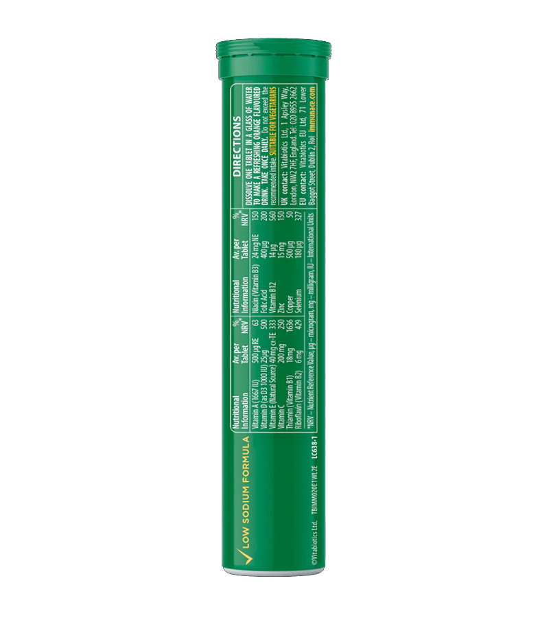 Immunace Fizz - 20 Effervescent Tablets ( Best Before 12-2026 )