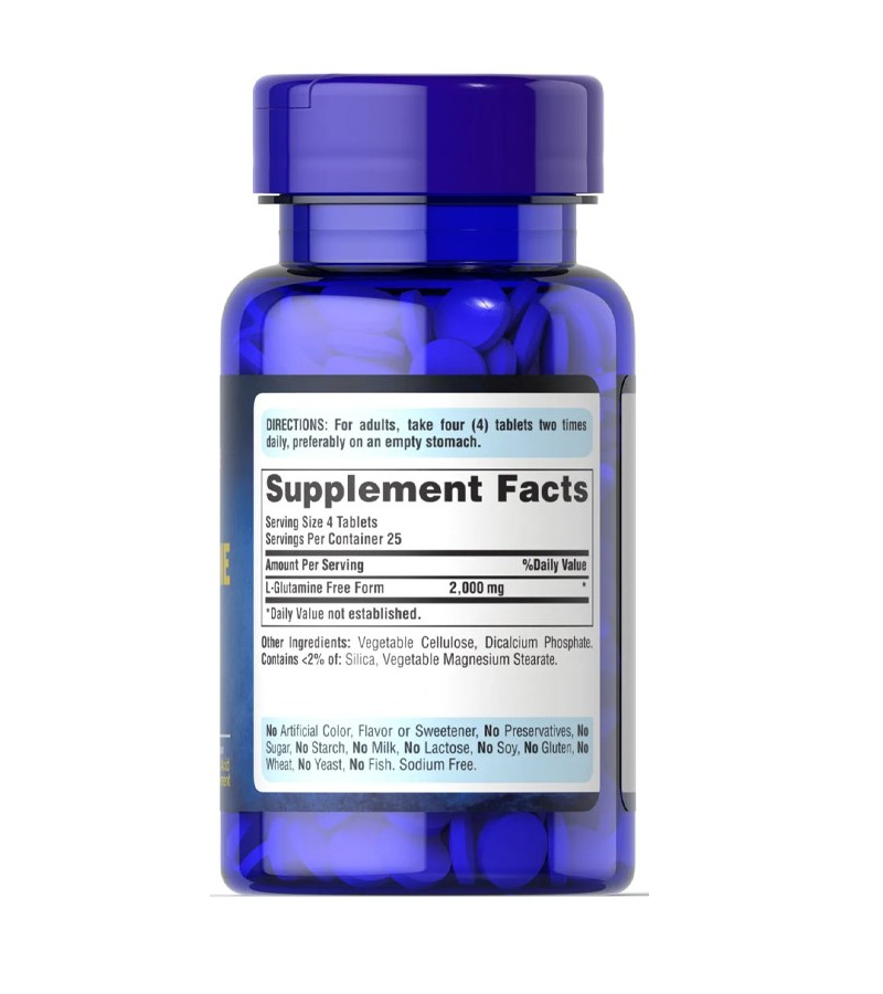 L-Glutamine 500 mg - 100 Tablets