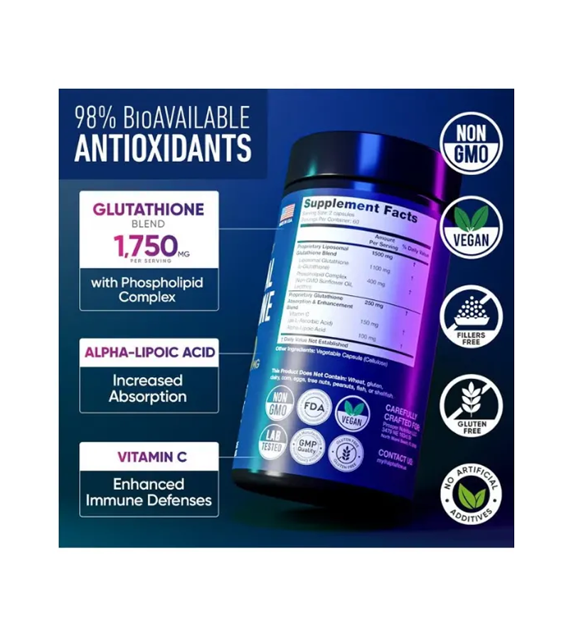 Liposomal Glutathione 1,750 mg - 120 Caps