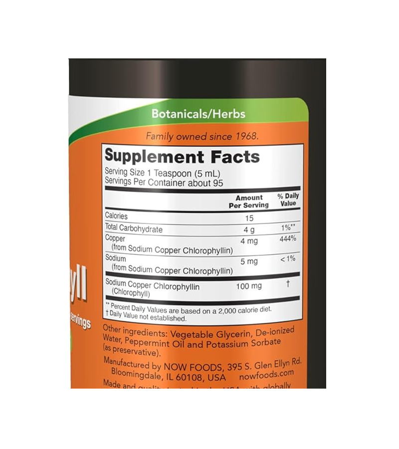 Liquid Chlorophyll Mint Flavor - 473 ml (16-Ounce)