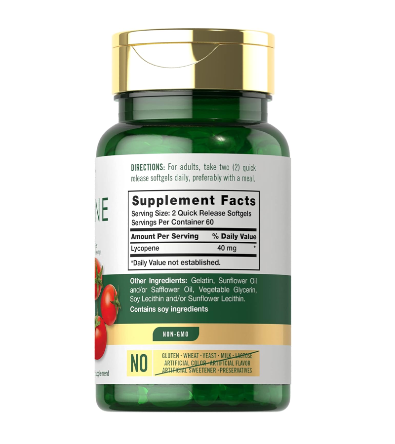 Lycopene 40mg Per Serving - 120 Softgels