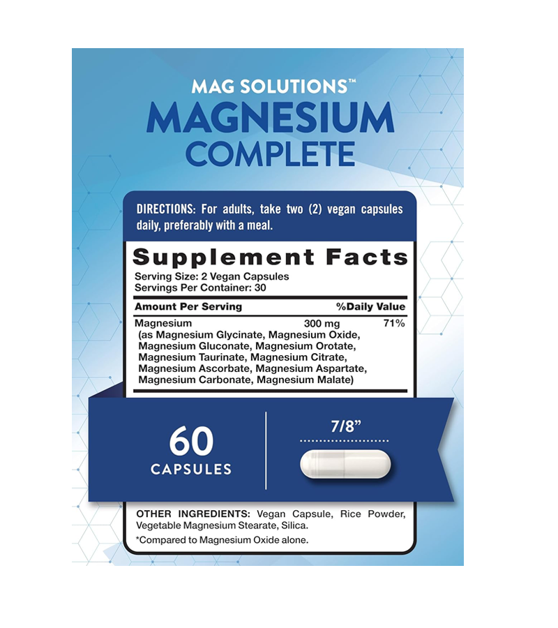Magnesium Complete 10 types - 60 Capsules