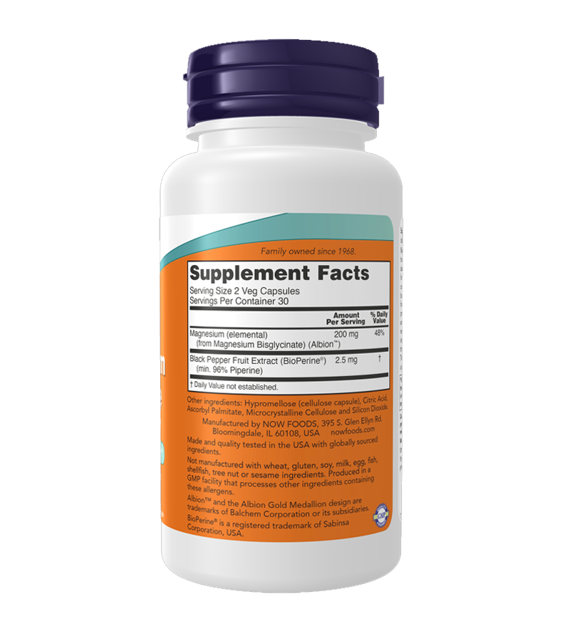 Magnesium Glycinate with BioPerine® - 60 Veg Capsules