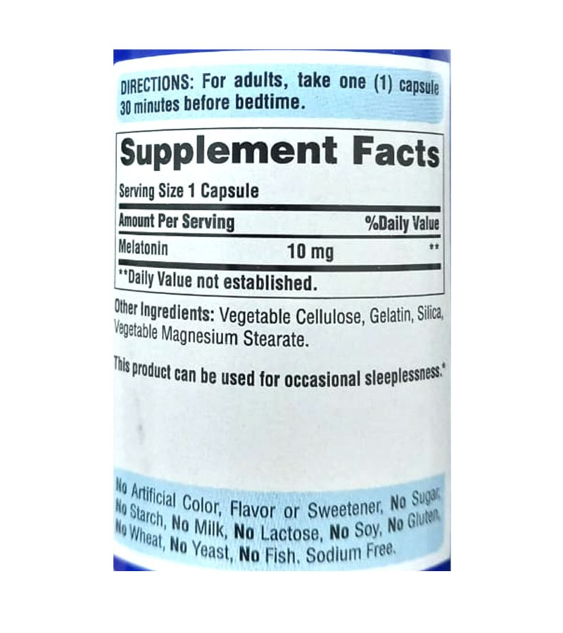 Melatonin 10mg - 120 Capsules