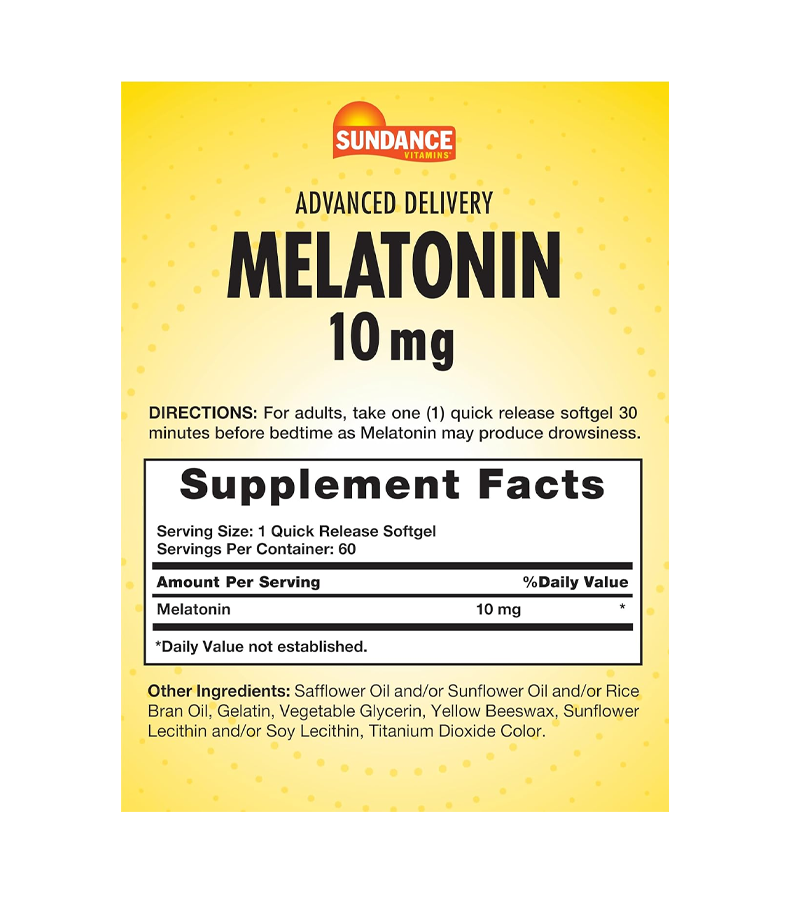 Melatonin 10mg - 60 Softgels