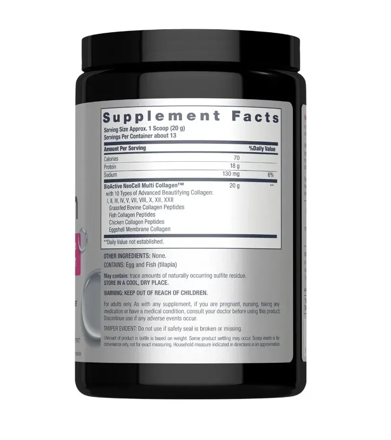 Multi Collagen Powder, 10 Types of Collagen - 20 G