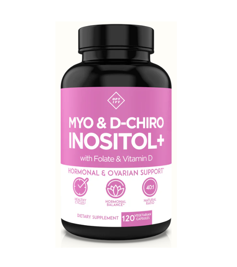 Myo-Inositol & D-Chiro Inositol+ with Folate & Vitamin D - 120 Capsules