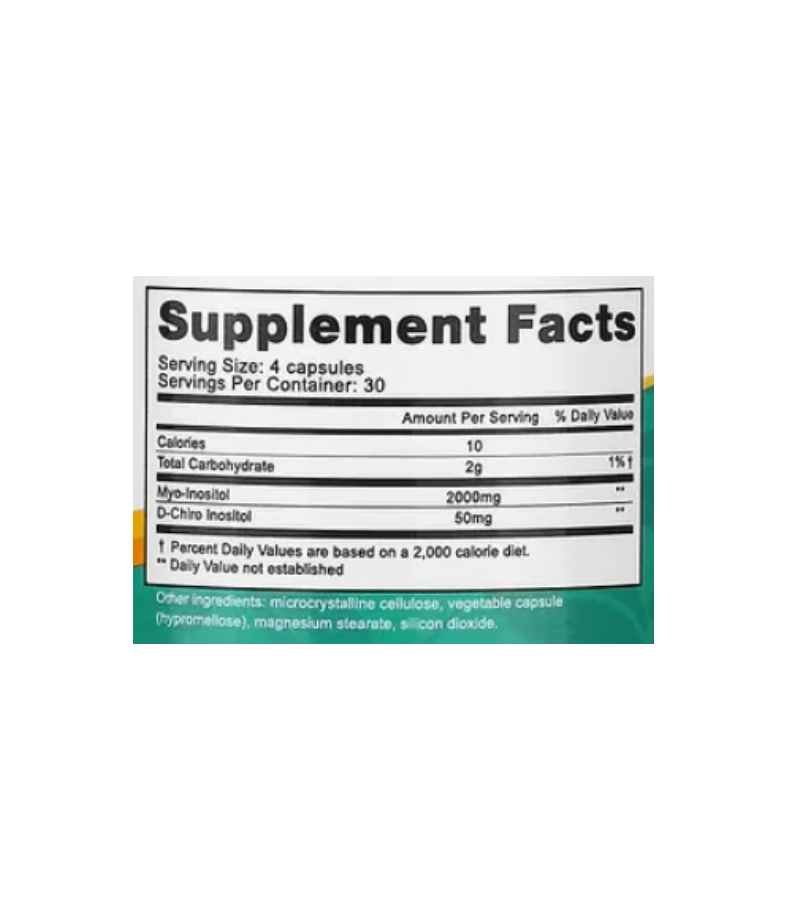 Myo + D-Chiro Inositol -120 Capsules