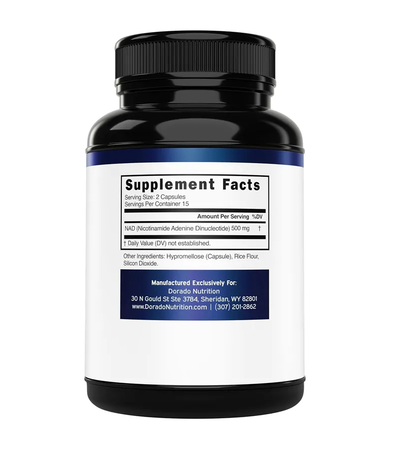 NAD+ 500mg - 30 Vegan Capsules